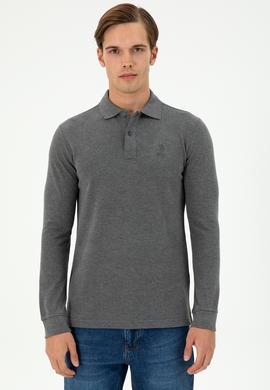 Erkek Antrasit Melanj Basic Sweatshirt - 50289062076