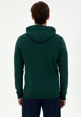 Erkek Koyu Yeşil Örme Hırka - 50289028126