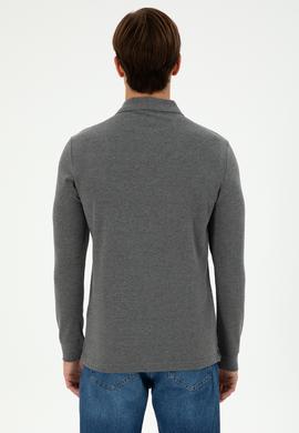 Erkek Antrasit Melanj Basic Sweatshirt - 50289062076