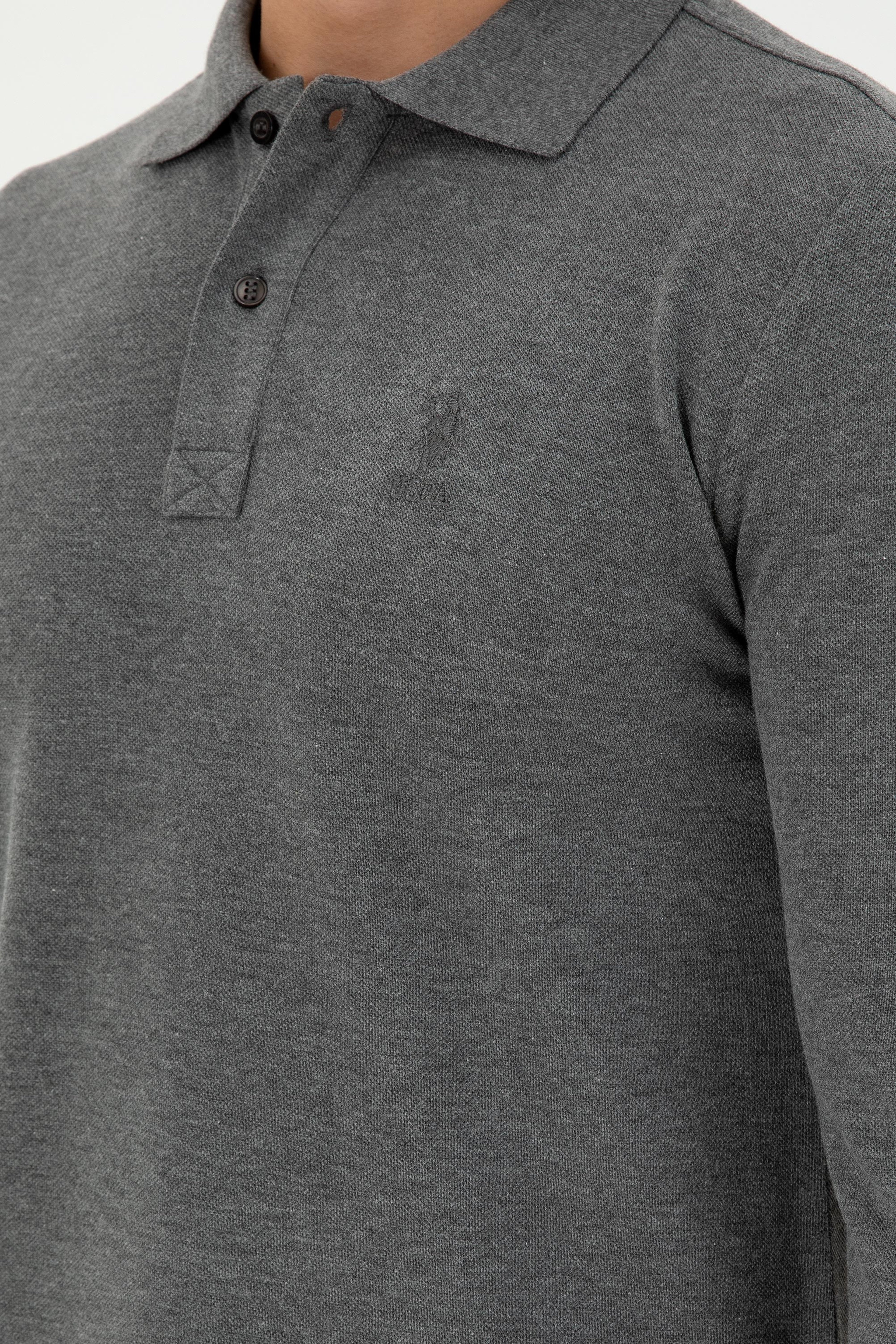 Erkek Antrasit Melanj Basic Sweatshirt - Image 7