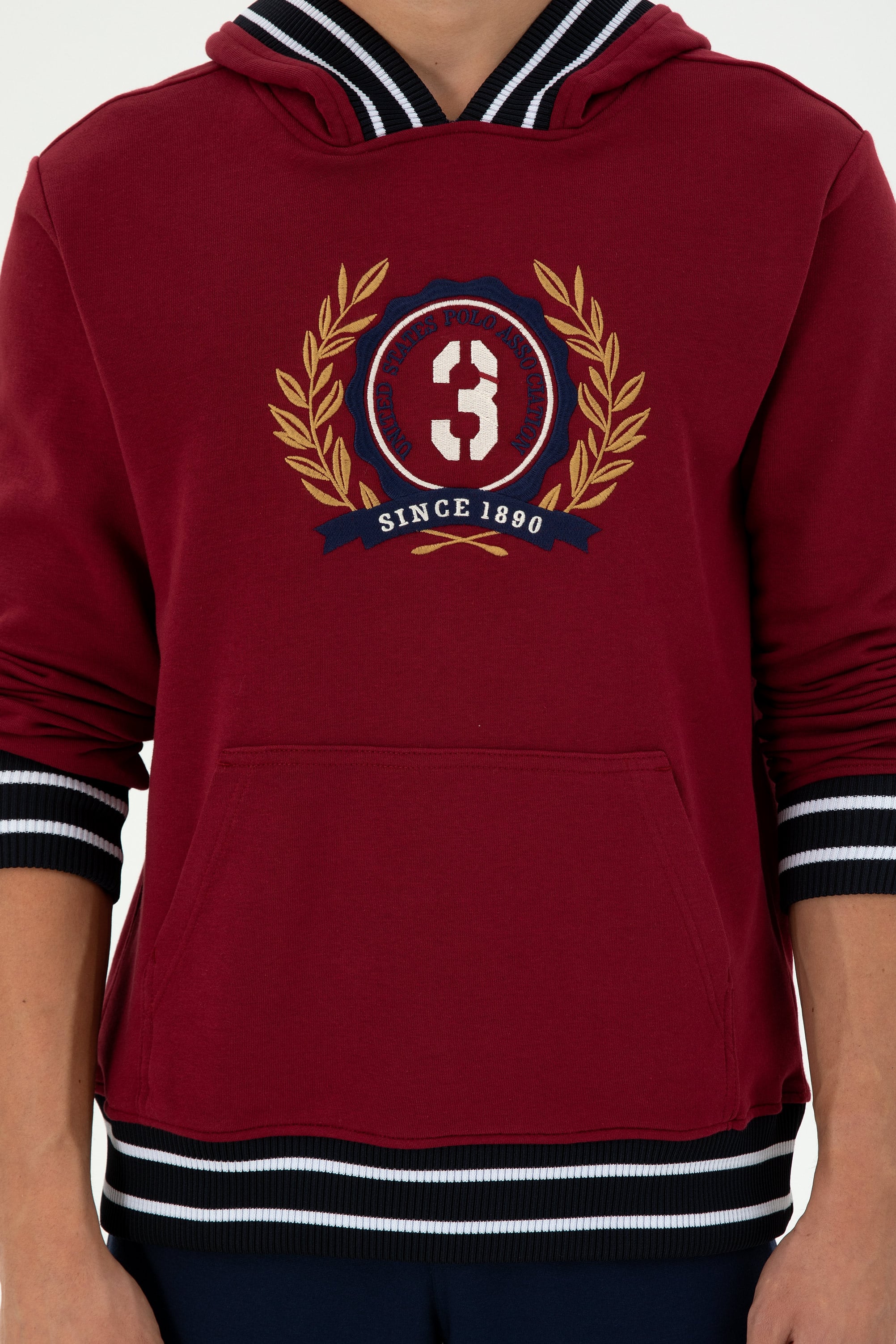 Erkek Bordo Sweatshirt