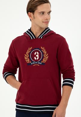 Erkek Bordo Sweatshirt - 50290758027