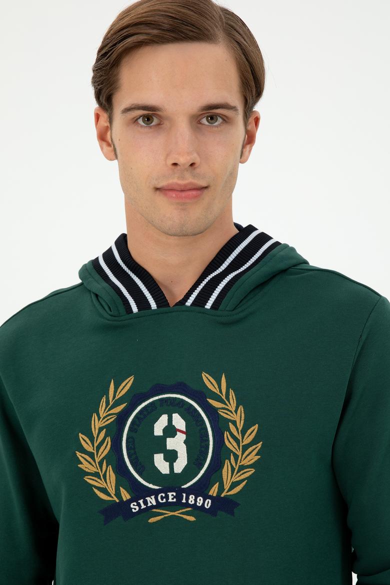 Erkek Koyu Yeşil Sweatshirt - 50290758037