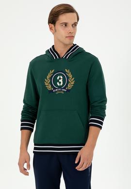 Erkek Koyu Yeşil Sweatshirt - 50290758037