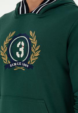 Erkek Koyu Yeşil Sweatshirt - 50290758037
