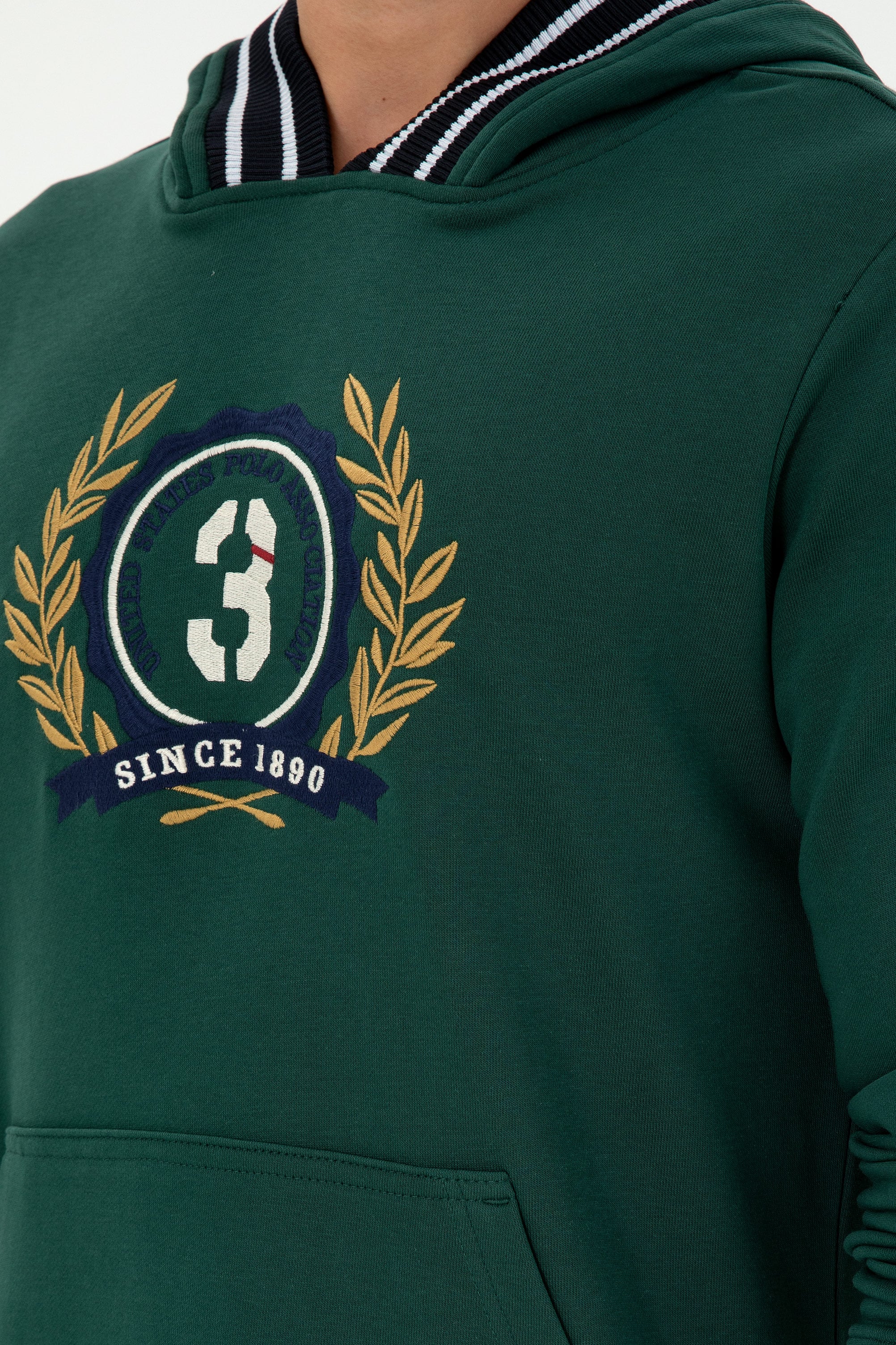 Erkek Koyu Yeşil Sweatshirt - Image 7