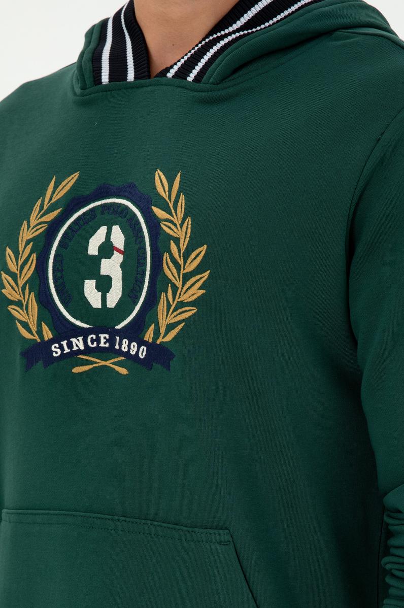 Erkek Koyu Yeşil Sweatshirt