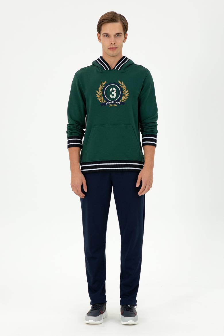 Erkek Koyu Yeşil Sweatshirt - 50290758037