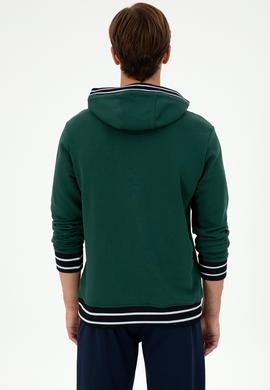 Erkek Koyu Yeşil Sweatshirt - 50290758037