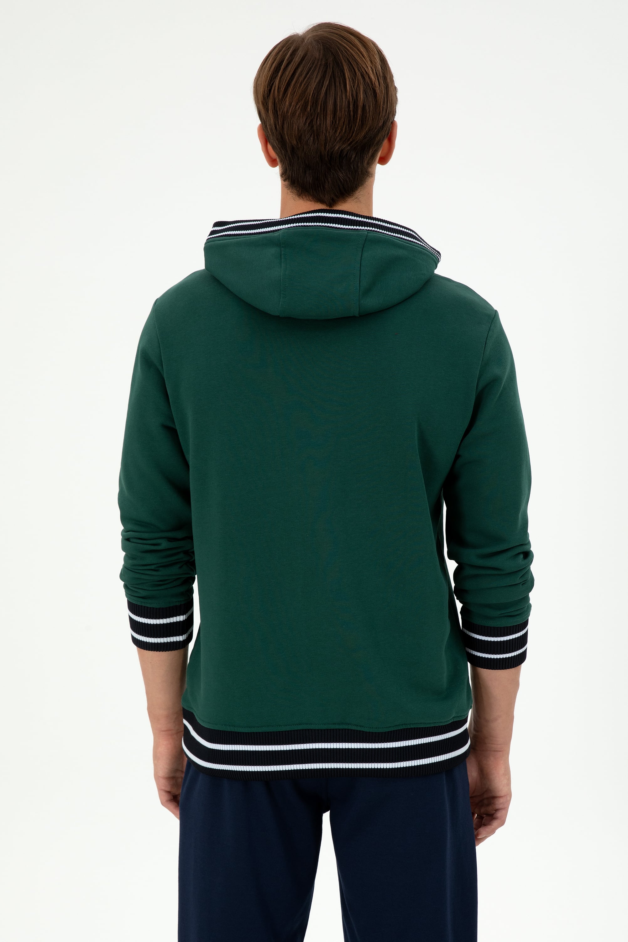 Erkek Koyu Yeşil Sweatshirt