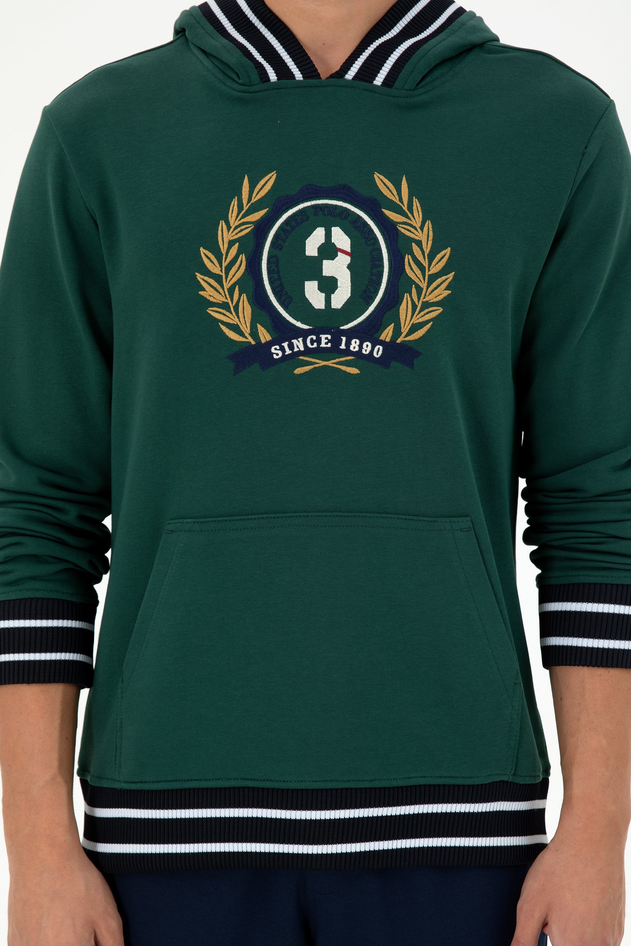 Erkek Koyu Yeşil Sweatshirt - Image 6
