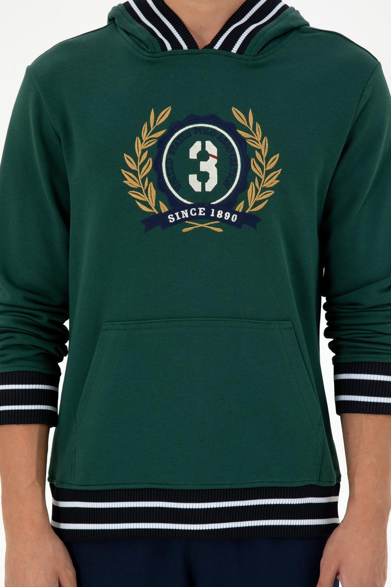 Erkek Koyu Yeşil Sweatshirt - 50290758037