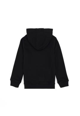 Erkek Çocuk Siyah Basic Kapüşonlu Sweatshirt - 50293609018