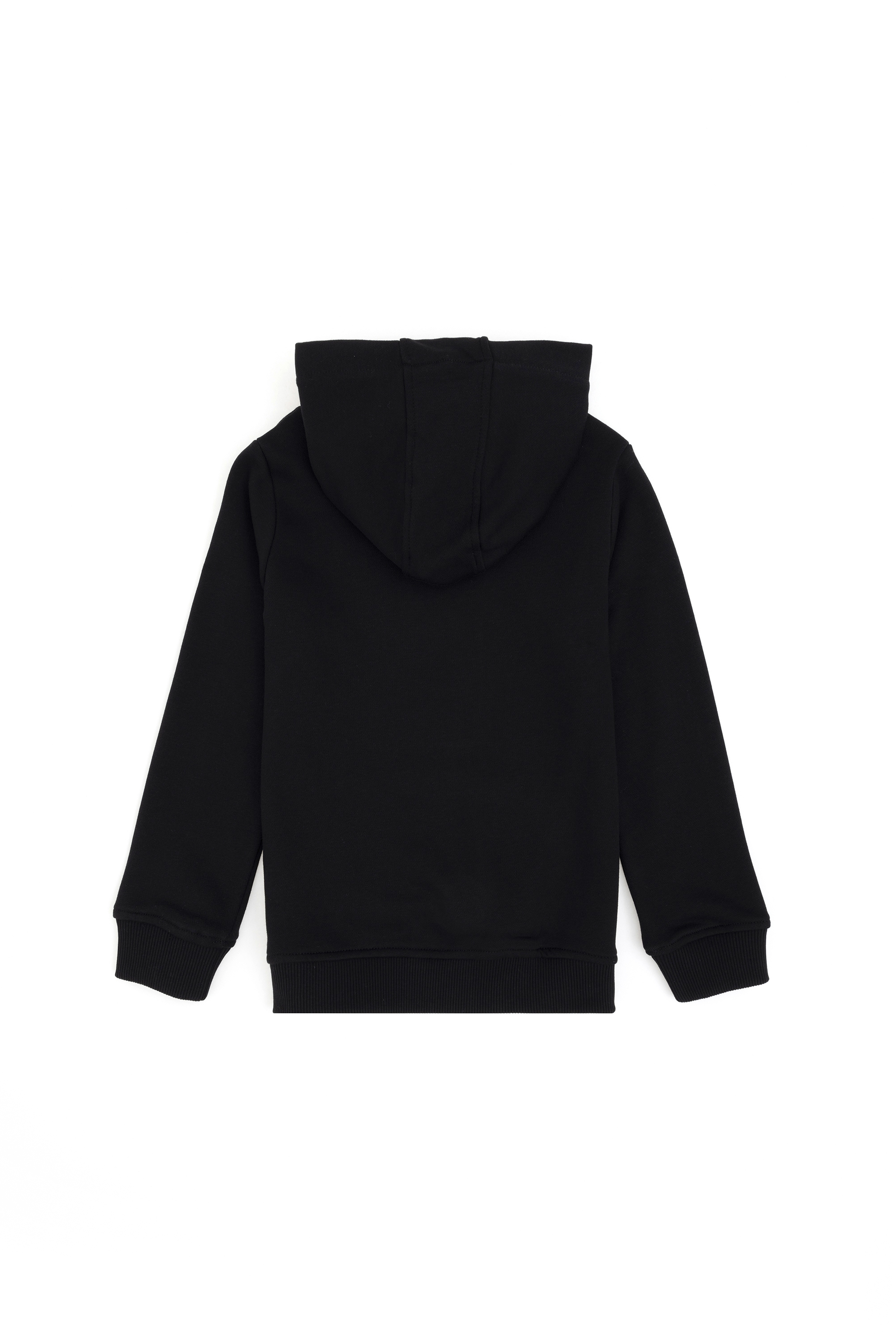 Erkek Çocuk Siyah Basic Kapüşonlu Sweatshirt - Image 2
