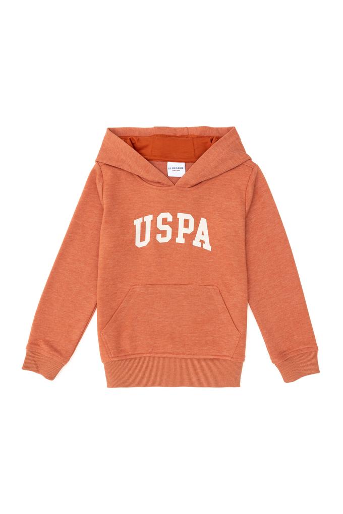 Erkek Çocuk Tarçın Basic Kapüşonlu Sweatshirt
