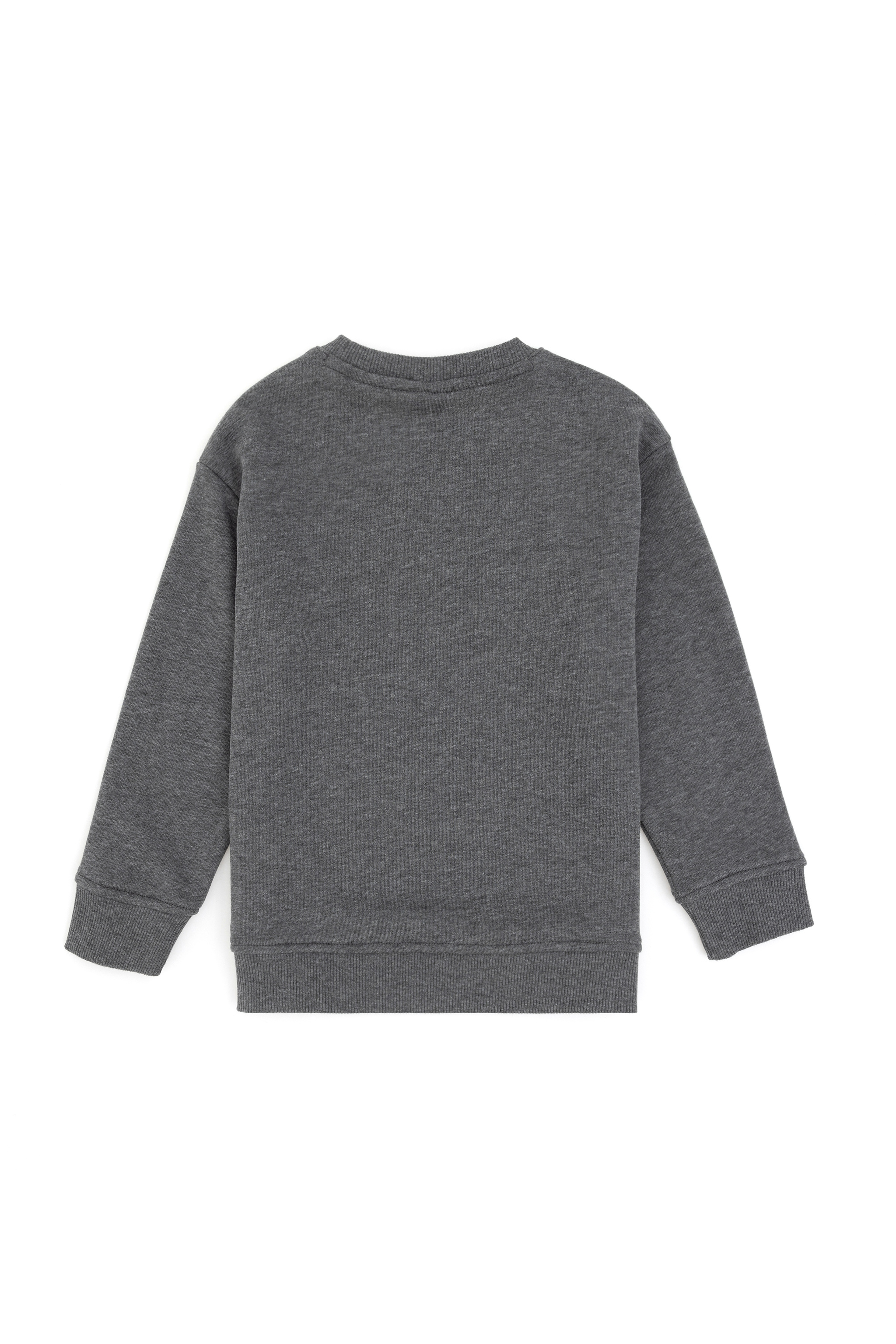 Erkek Çocuk Antrasit Basic Bisiklet Yaka Sweatshirt - Image 2