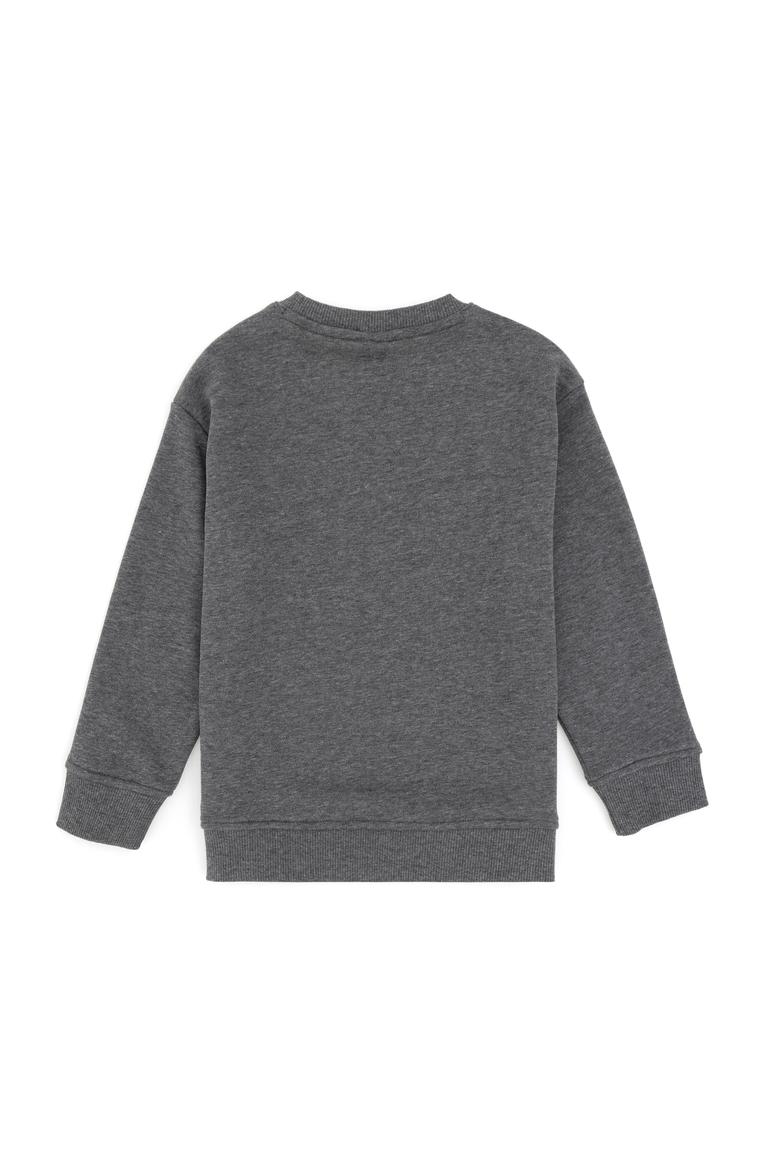 Erkek Çocuk Antrasit Basic Bisiklet Yaka Sweatshirt - 50295151112