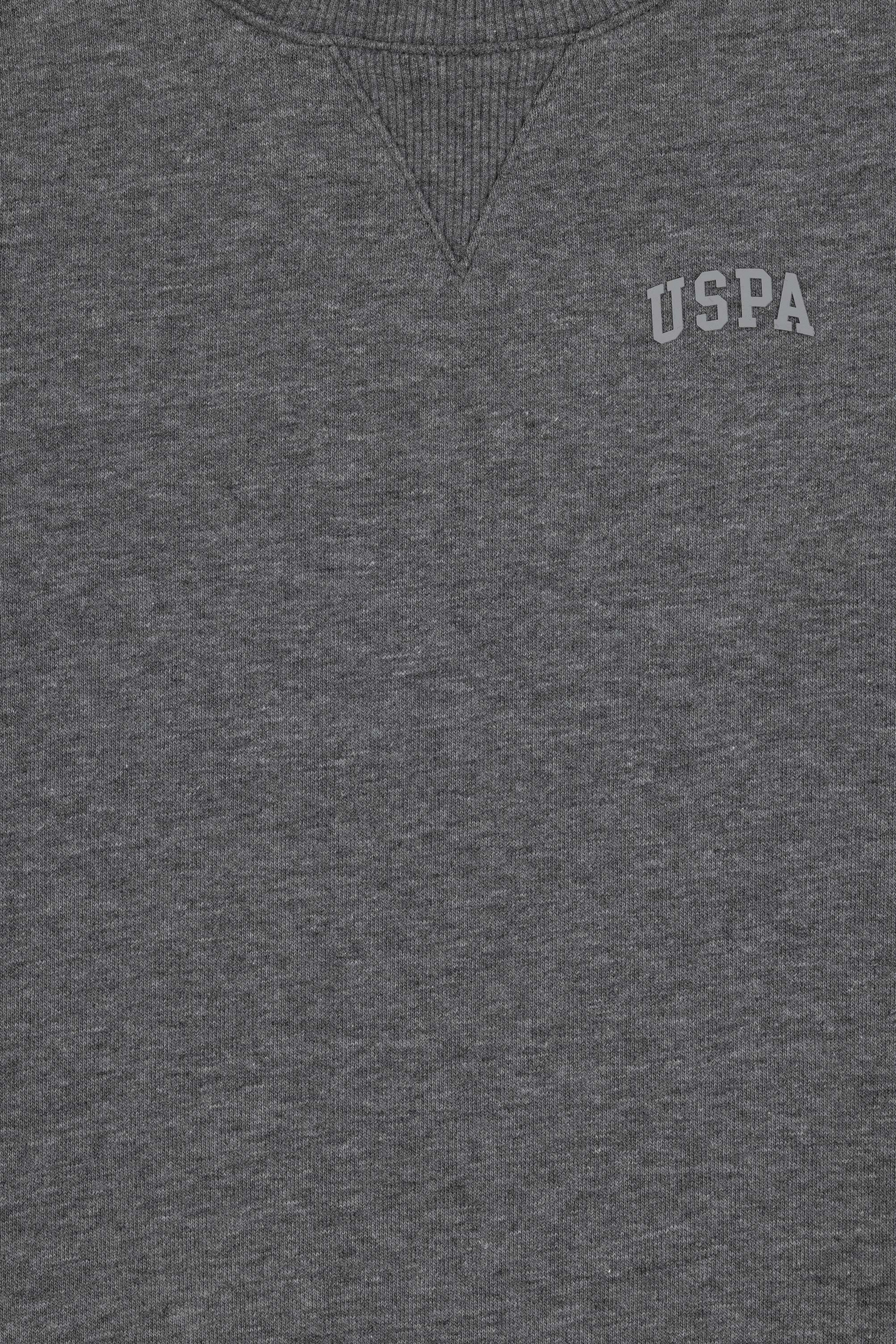 Erkek Çocuk Antrasit Basic Bisiklet Yaka Sweatshirt - Image 3