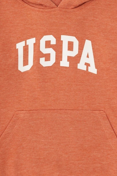 Erkek Çocuk Tarçın Basic Kapüşonlu Sweatshirt