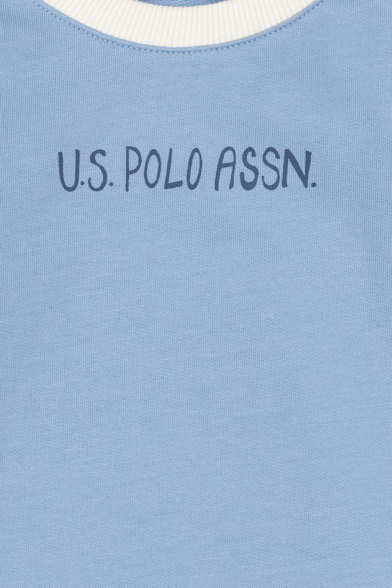 Erkek Çocuk Açık Mavi Bisiklet Yaka Sweatshirt - 50293605028