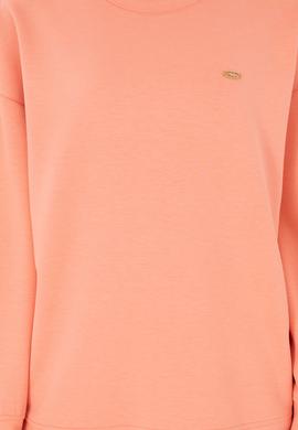 Kadın Somon Bisiklet Yaka Sweatshirt - 50297369006