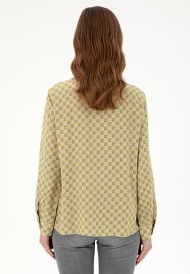 Kadın Açık Haki Uzun Kollu Gömlek - 50297105010