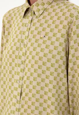 Kadın Açık Haki Uzun Kollu Gömlek - 50297105010