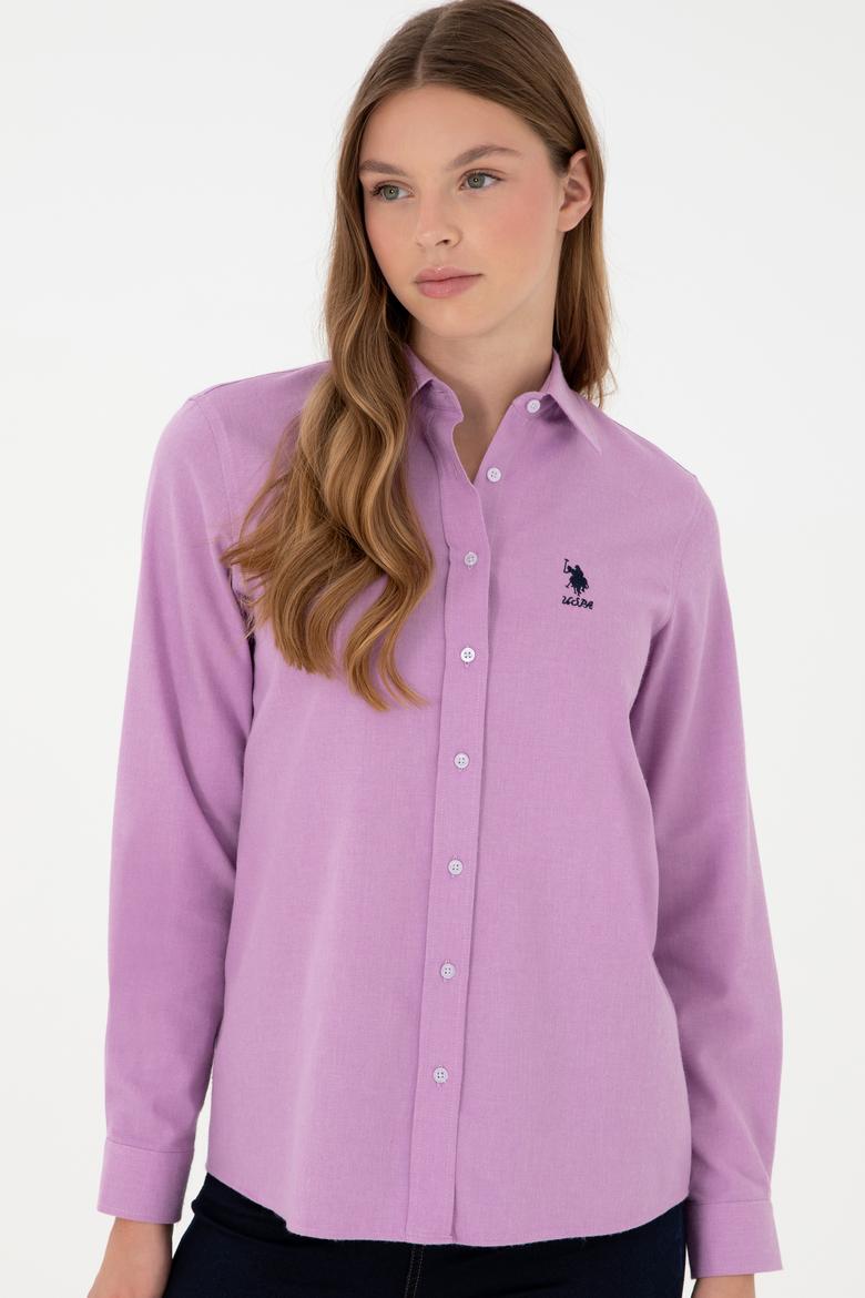 Kadın Lila Uzun Kollu Gömlek - 50297012005