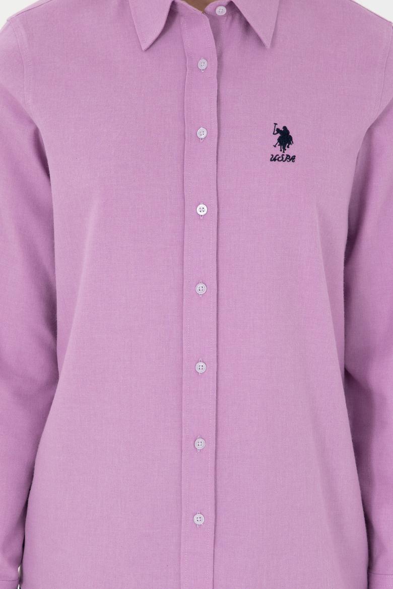 Kadın Lila Uzun Kollu Gömlek - 50297012005