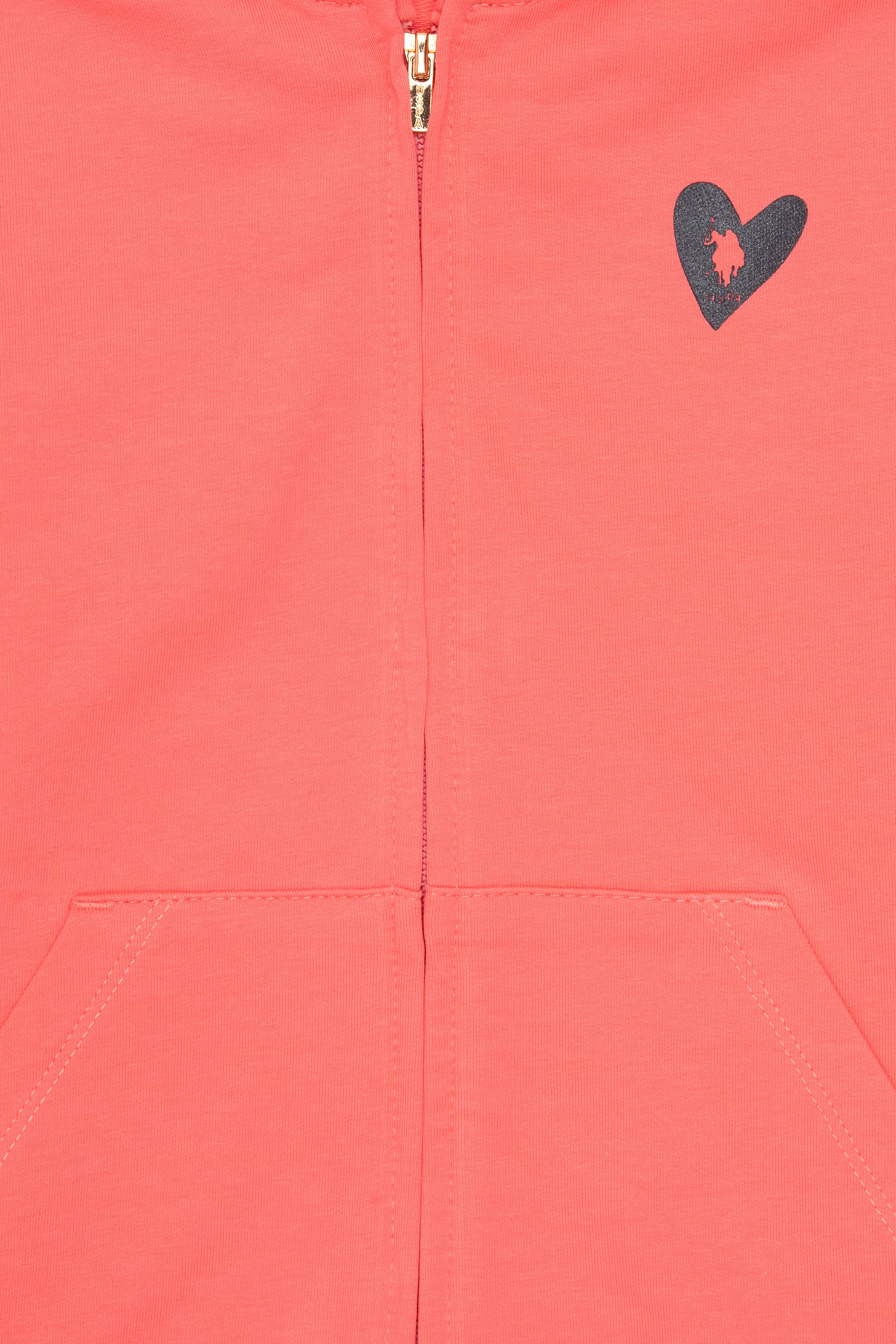 Kız Çocuk Nar Çiçeği Fermuarlı Sweatshirt