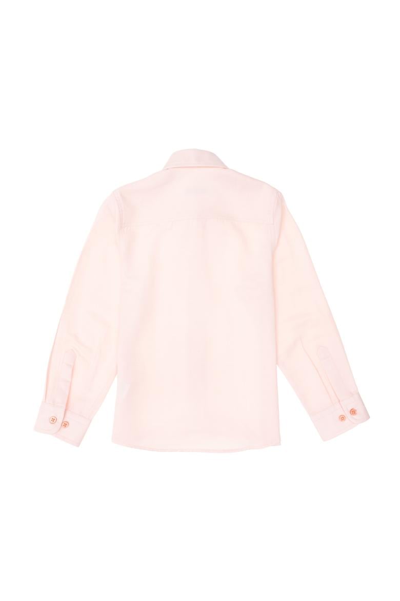 Kız Çocuk Somon Uzun Kollu Gömlek - 50297414021