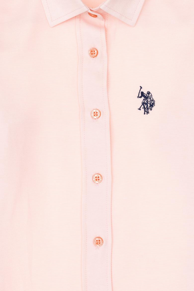 Kız Çocuk Somon Uzun Kollu Gömlek - 50297414021