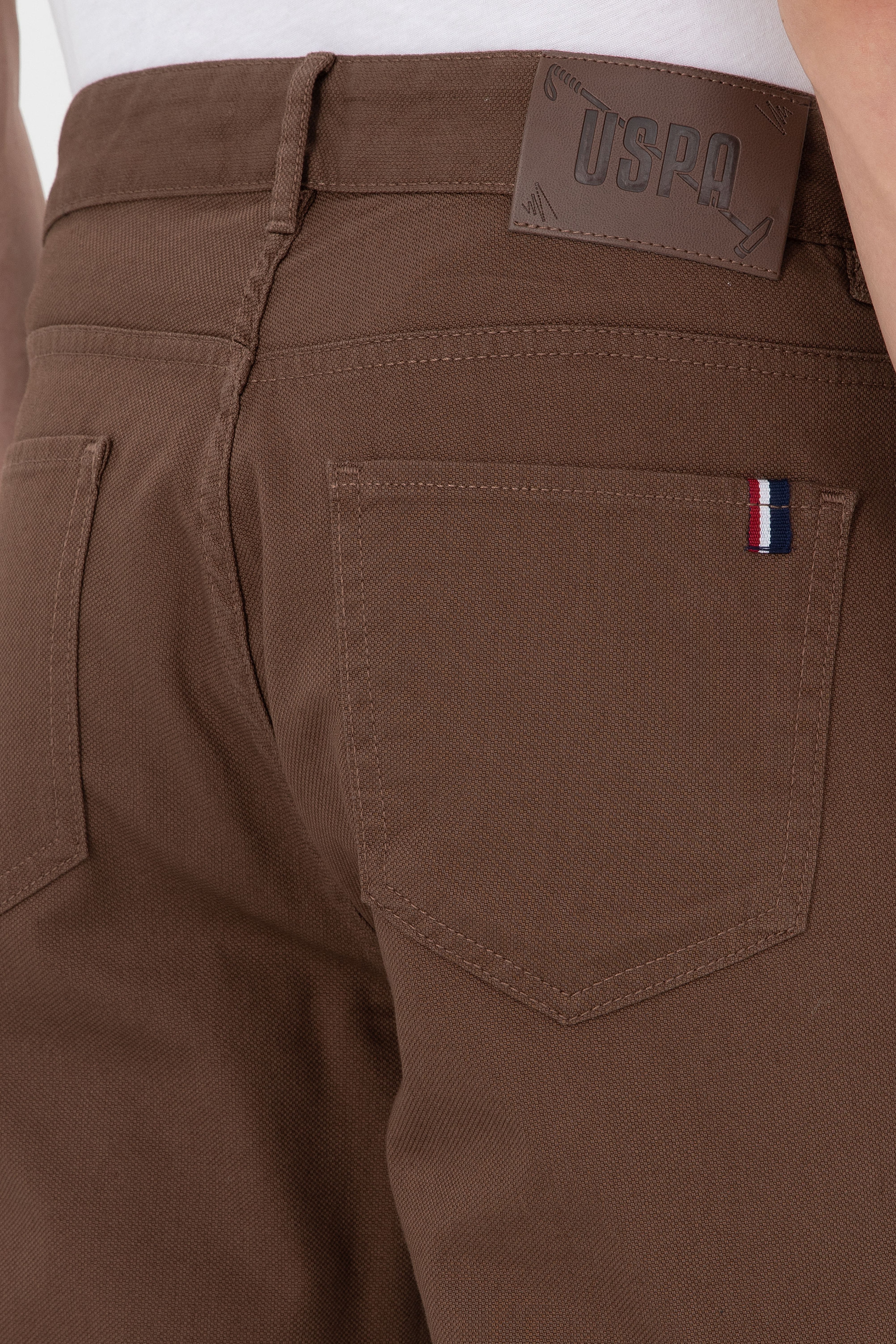 Erkek Slim Fit Coconut Kanvas Pantolon