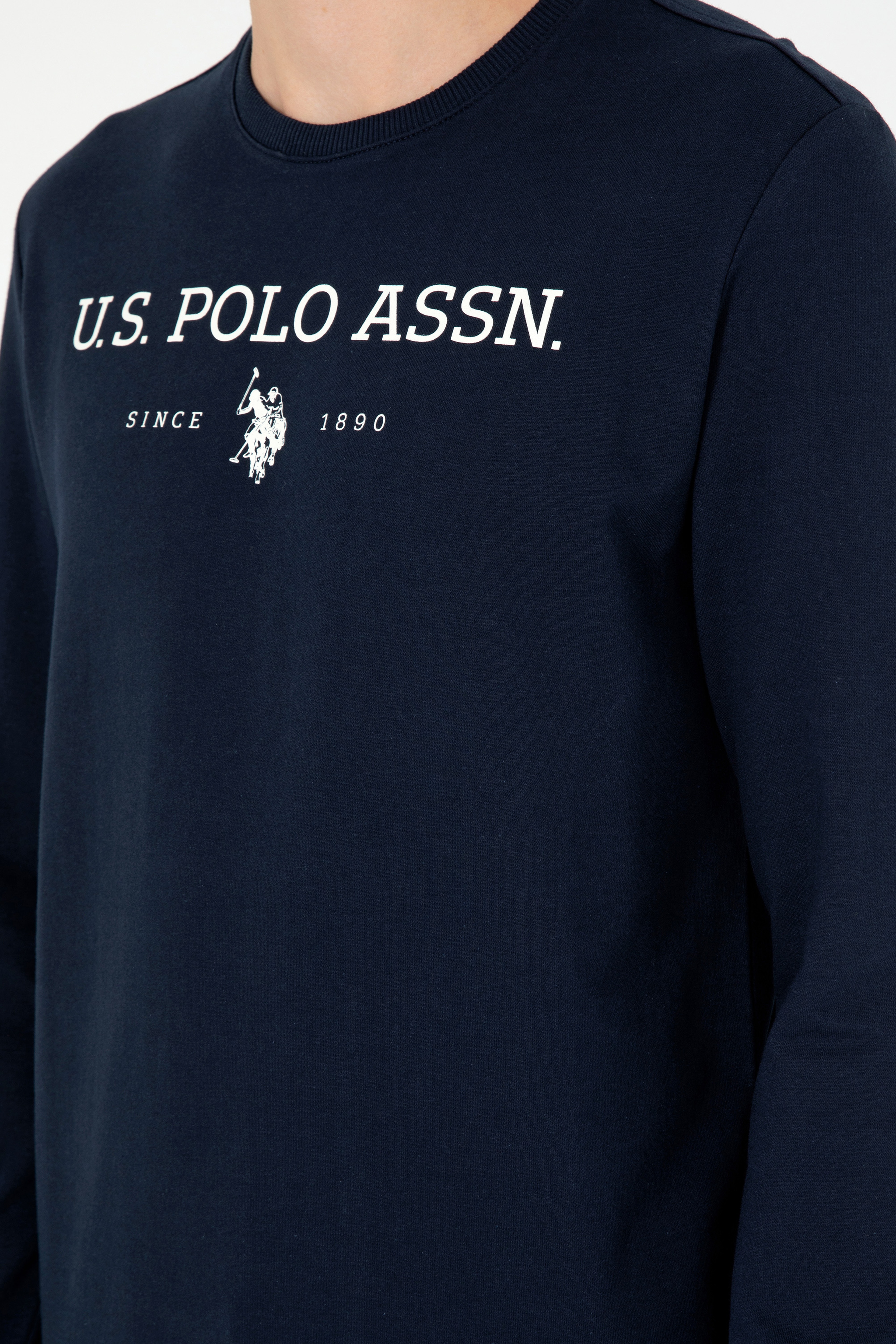 Erkek Lacivert Sweatshirt - Image 7