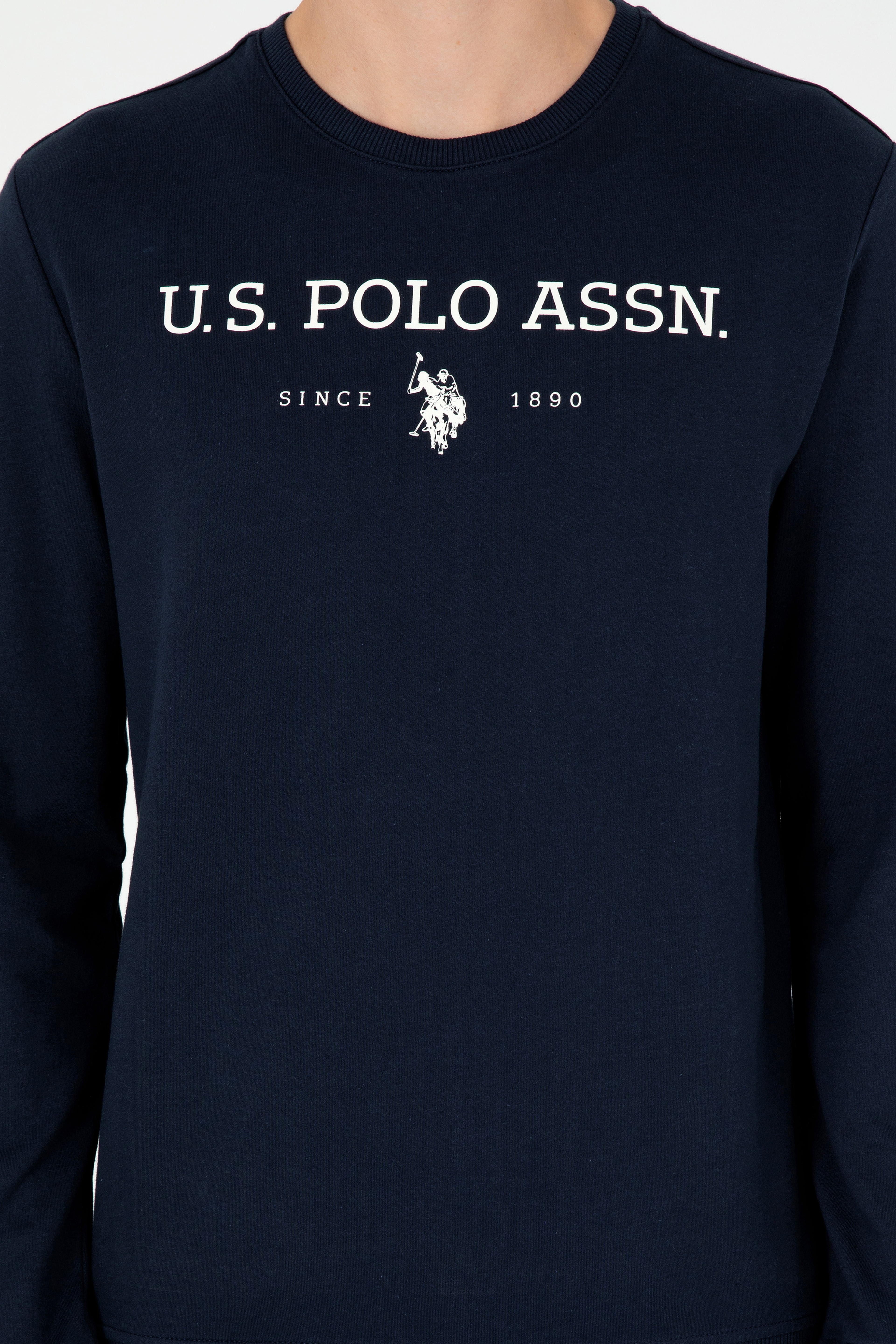 Erkek Lacivert Sweatshirt - Image 6