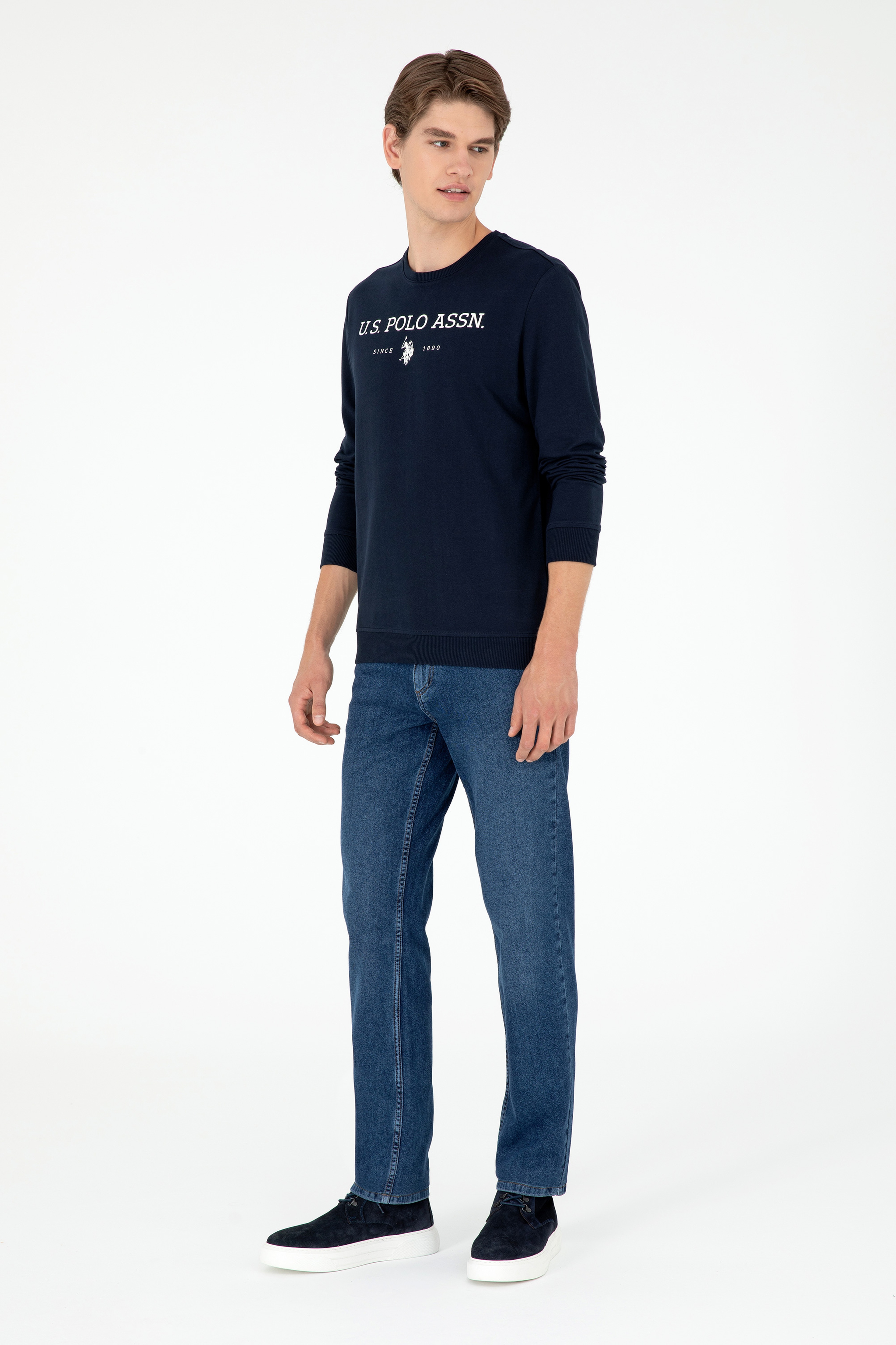 Erkek Lacivert Sweatshirt