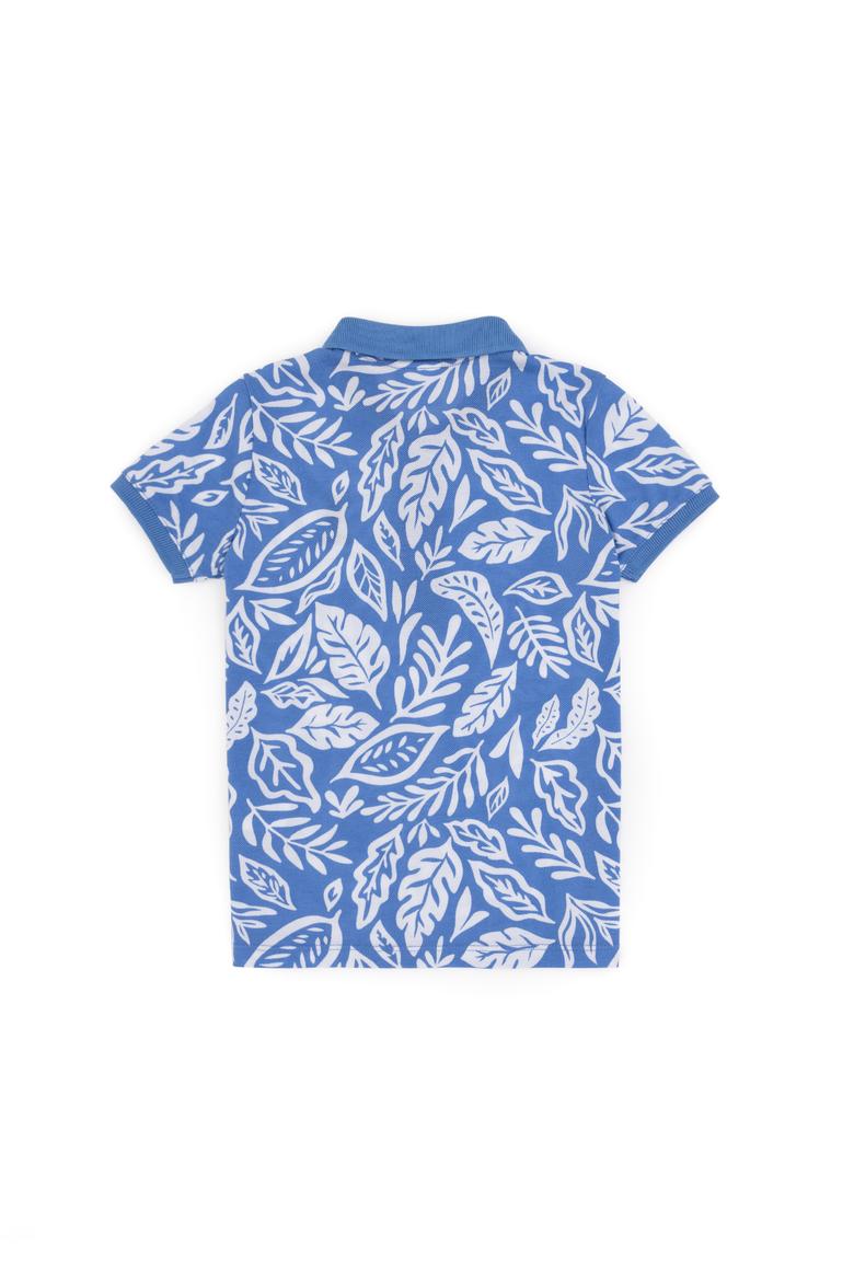 Erkek Çocuk Koyu Mavi Polo Yaka Tişört - 50288128002