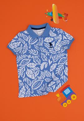 Erkek Çocuk Koyu Mavi Polo Yaka Tişört - 50288128002