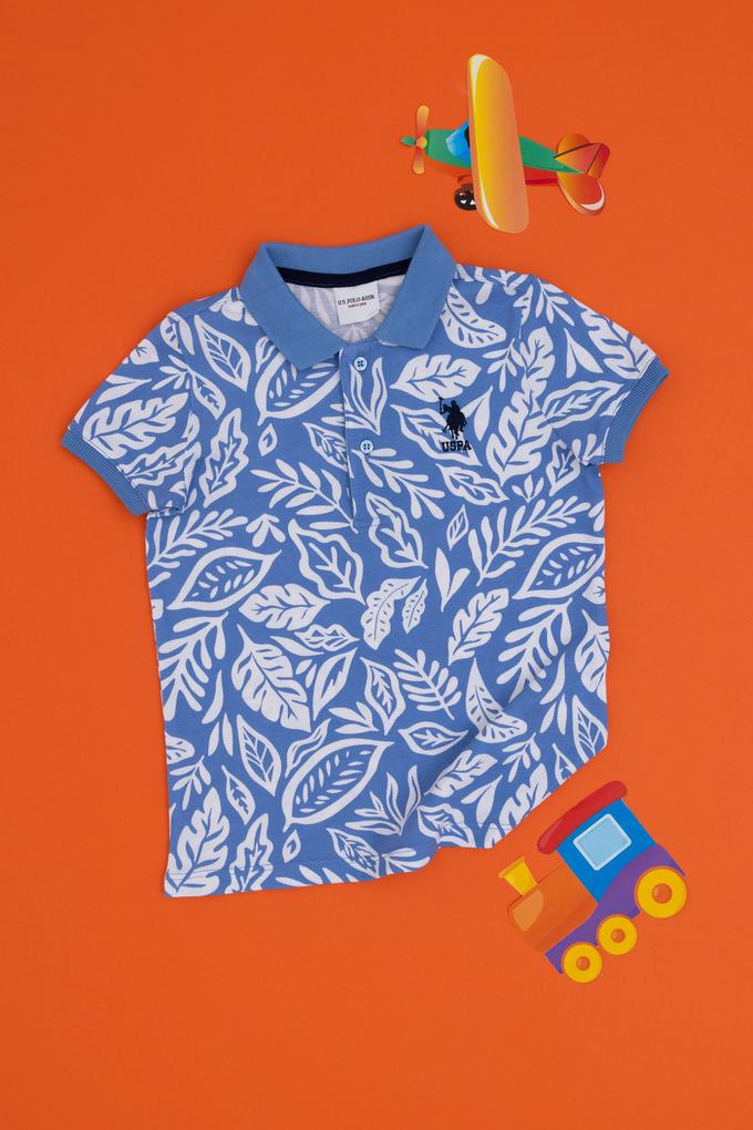 Erkek Çocuk Koyu Mavi Polo Yaka Tişört