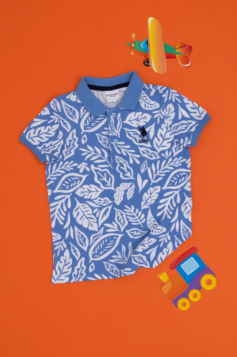 Erkek Çocuk Koyu Mavi Polo Yaka Tişört