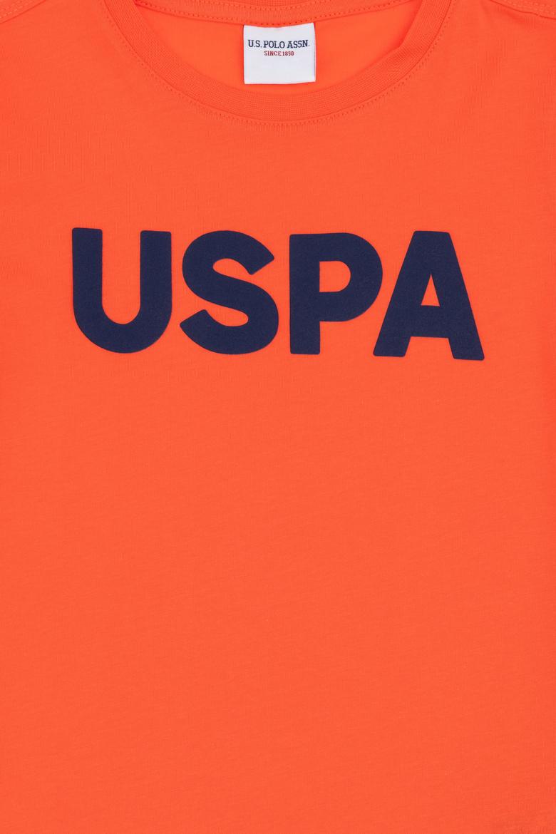 Erkek Çocuk Nar Çiçeği Basic Bisiklet Yaka Tişört - 50279614119