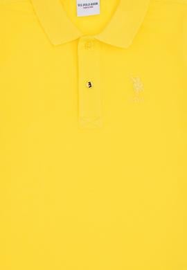 Erkek Çocuk Sarı Basic Polo Yaka Tişört - 50279572155