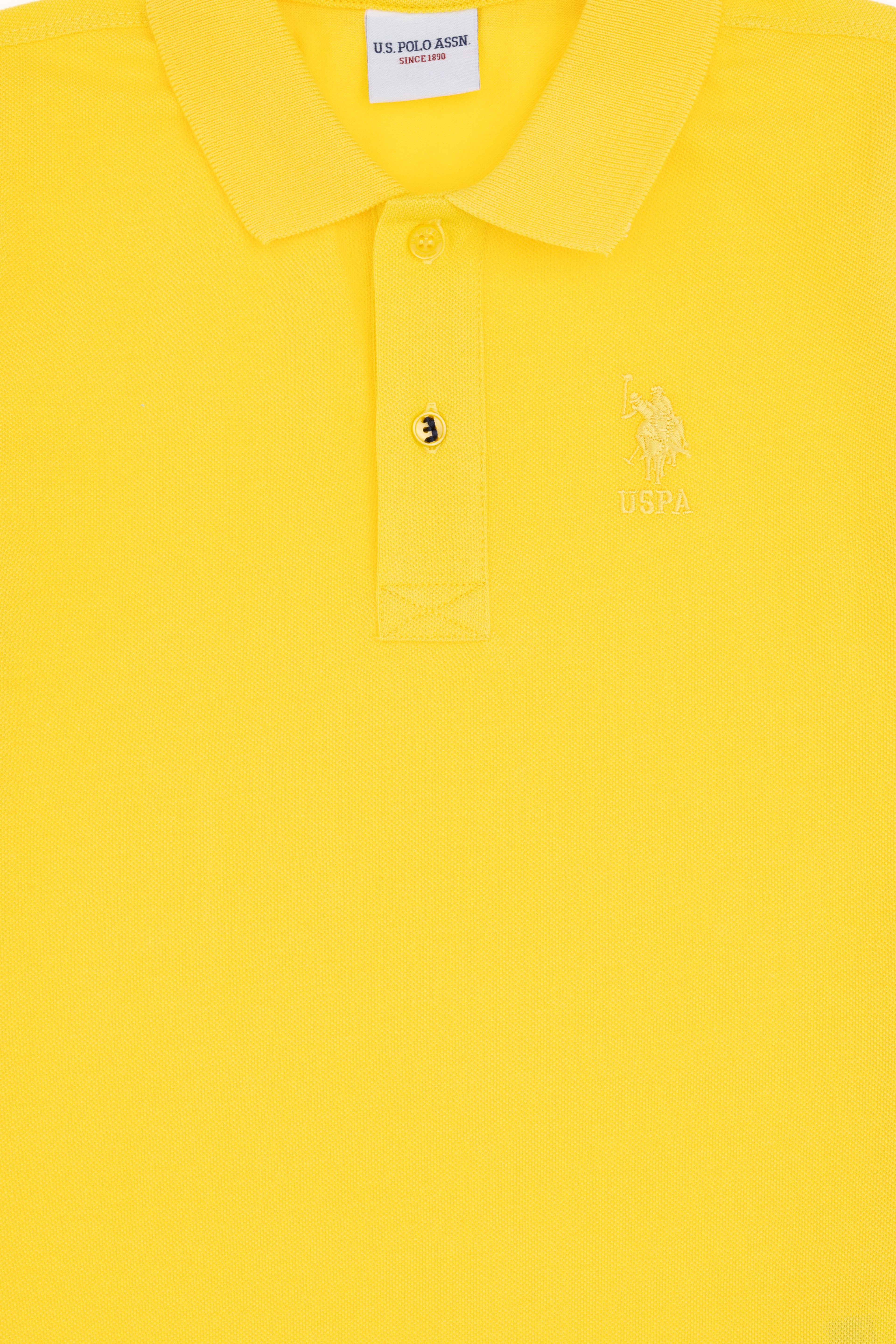 Erkek Çocuk Sarı Basic Polo Yaka Tişört - Image 3