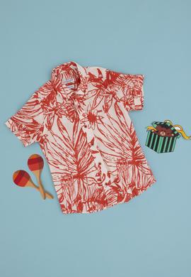 Erkek Çocuk Pudra Kısa Kollu Gömlek - 50283856019