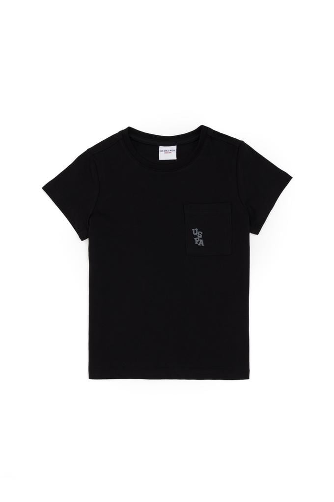 Erkek Çocuk Siyah Bisiklet Yaka Tişört