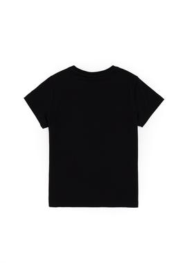 Erkek Çocuk Siyah Bisiklet Yaka Tişört - 50298096054