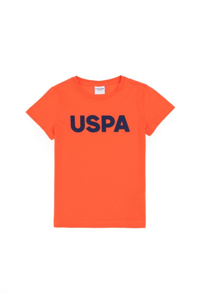 Erkek Çocuk Nar Çiçeği Basic Bisiklet Yaka Tişört