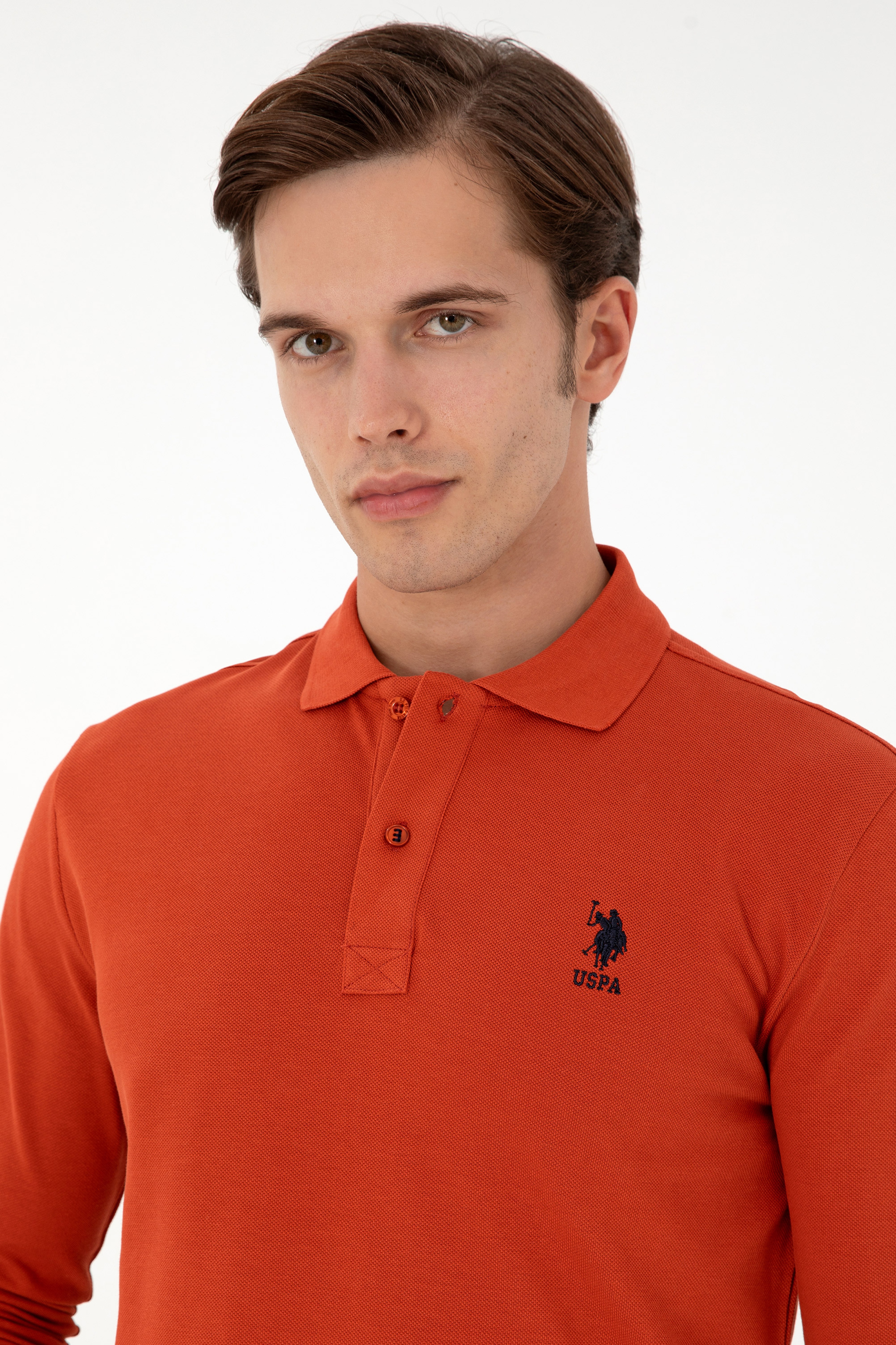 Erkek Kiremit Basic Sweatshirt