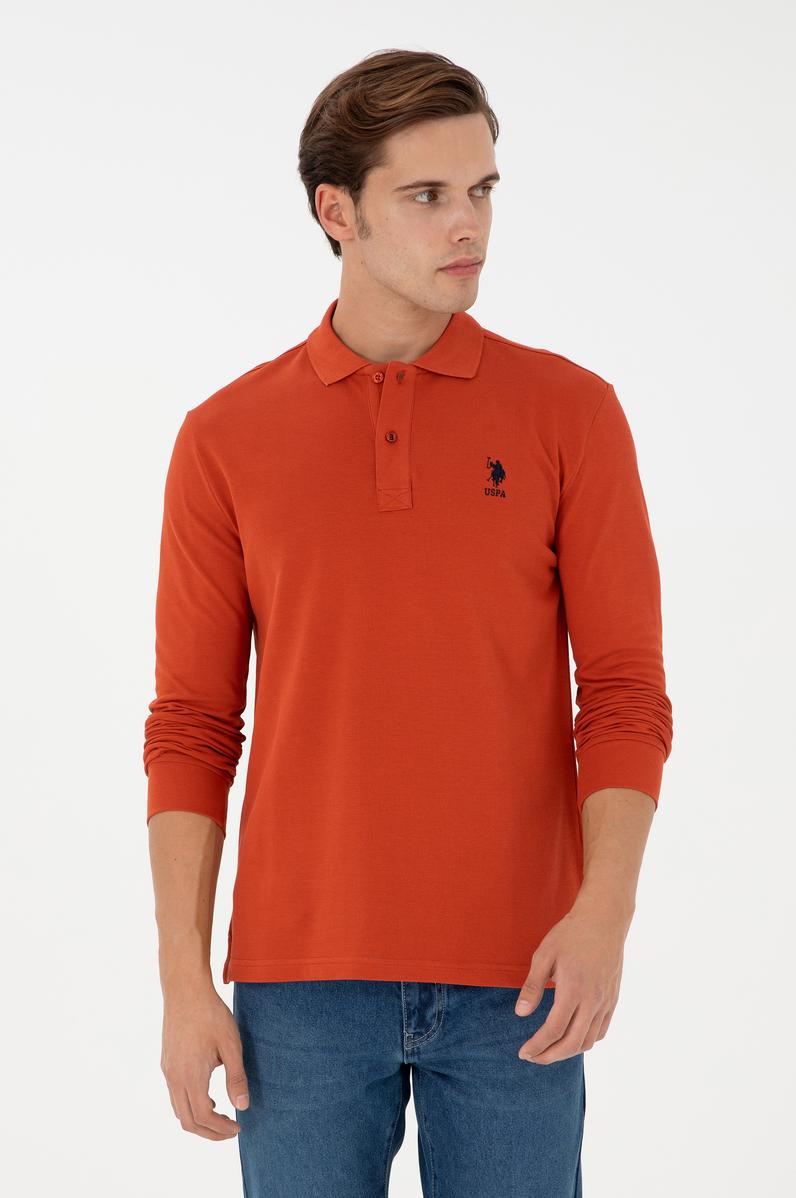 Erkek Kiremit Basic Sweatshirt