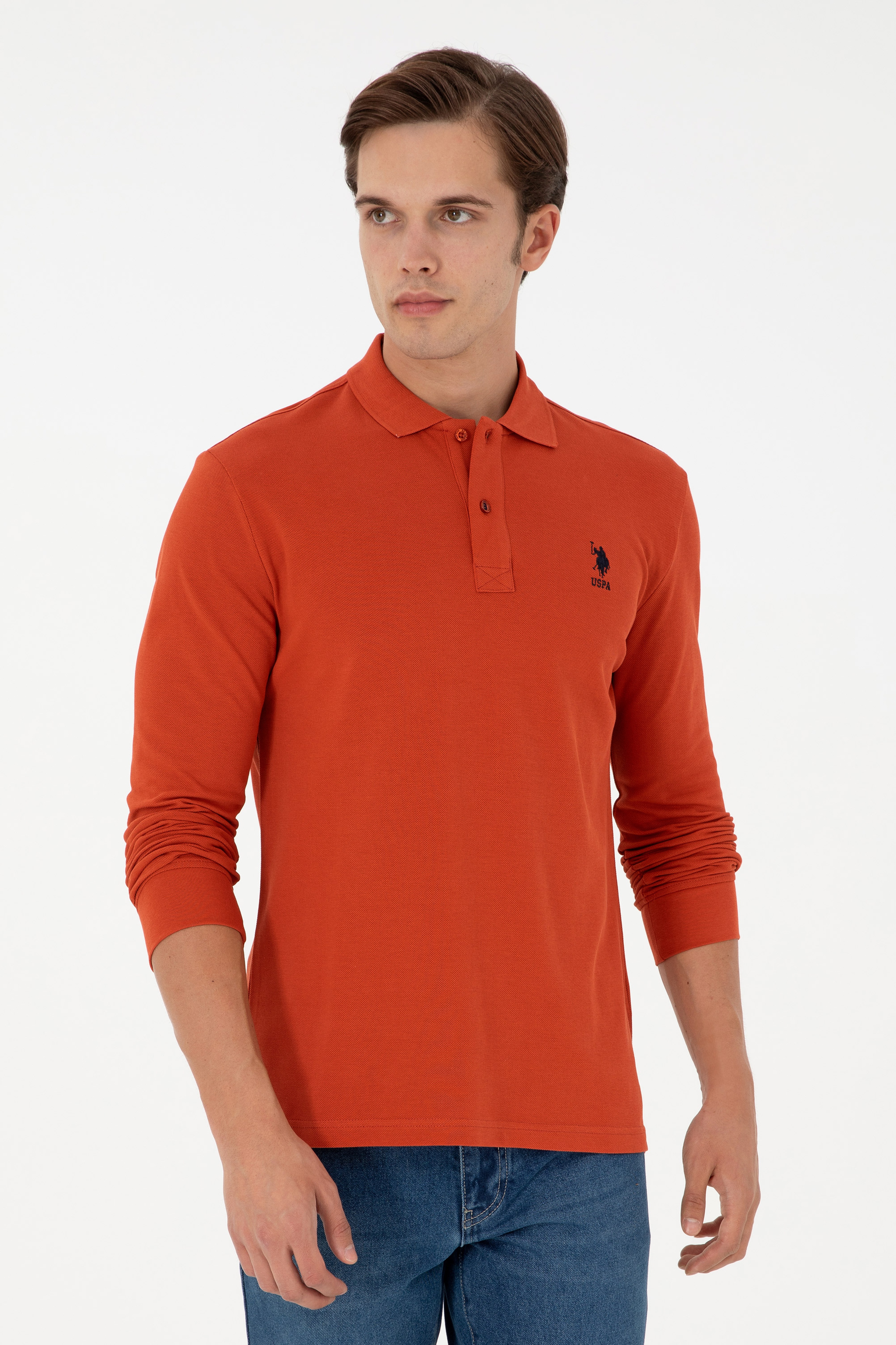 Erkek Kiremit Basic Sweatshirt - Image 4
